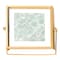 Fabulaxe Modern Metal Floating Tabletop Square Photo Picture Frame w/Glass Cover and Easel Stand, Gold 4 x 4 QI004066.GD.S - alternate 8